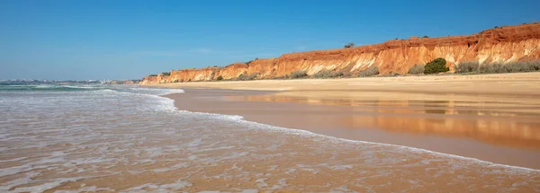 Summer Portugal Beach Red Cliff Algarve — Stockfoto