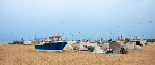 Portugal Fishing Boat Beach — Fotografia de Stock