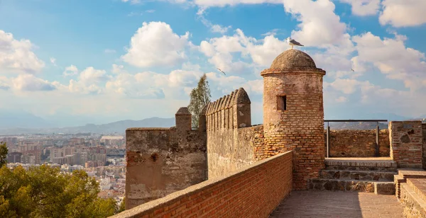 Malaga City Viewpoint Castle — Zdjęcie stockowe