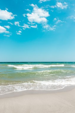 tropikal plaj. gökyüzü ve deniz.