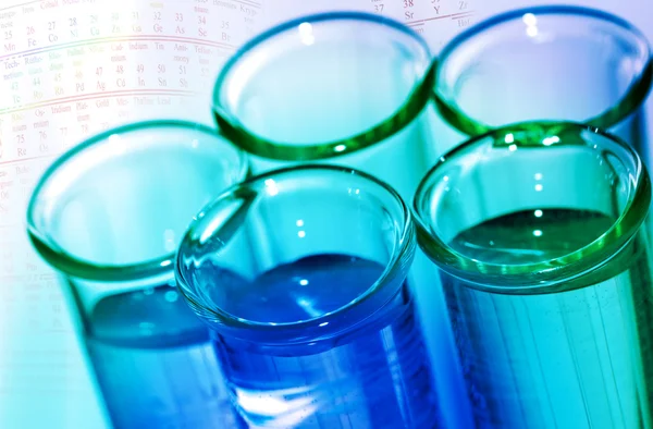 Test tubes closeup.medical glassware — Stock Photo, Image