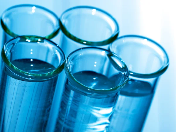 Test tubes closeup.medical glassware — Stock Photo, Image