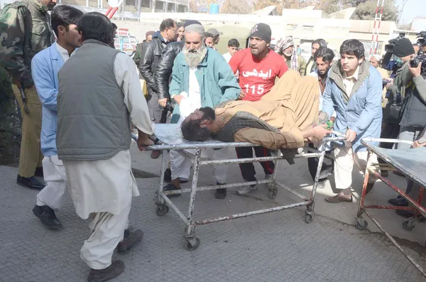 Explosão de bomba na Saryab Road em Quetta — Fotografia de Stock