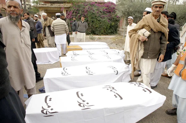 Bomb blast at a market situated at Jamrud area in Khyber Agency — Stock Photo, Image