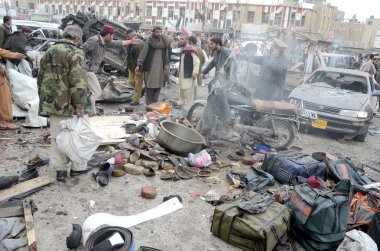 Onbir, bacha Han chowk quetta içinde patlayan bomba öldürüldü