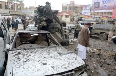 Onbir, bacha Han chowk quetta içinde patlayan bomba öldürüldü