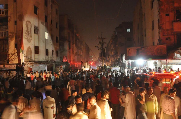 Διπλή βομβιστικές blasts στο Σαιντ Τζάιλς Αμπάς στο Καράτσι — Φωτογραφία Αρχείου