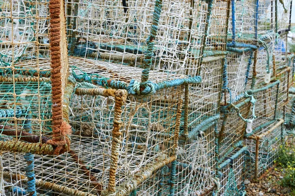 Lobster pot Stock Photo