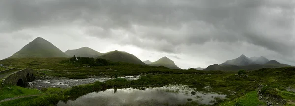 Schotse Hooglanden panorama — Stockfoto