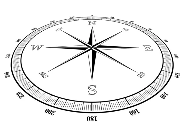 Kompasroos — Stockvector