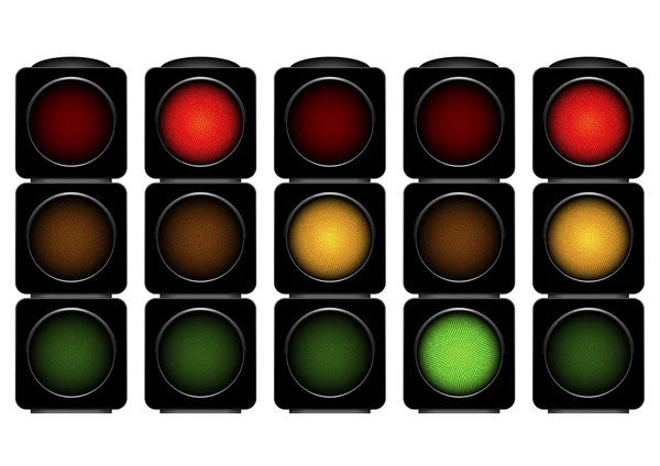 Traffic lights — Stock Vector