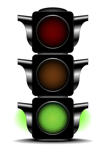 Traffic light green — Stock Vector