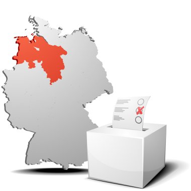 vote germany Lower Saxony clipart