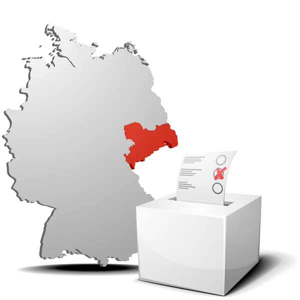 Almanya Saksonya oy — Stok Vektör