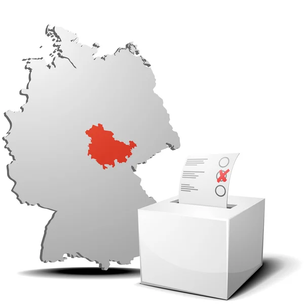 Hlasovat Durynsko Německo — Stockový vektor