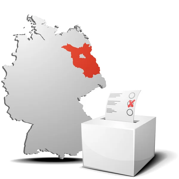 Głosowanie Niemcy Brandenburgia — Wektor stockowy