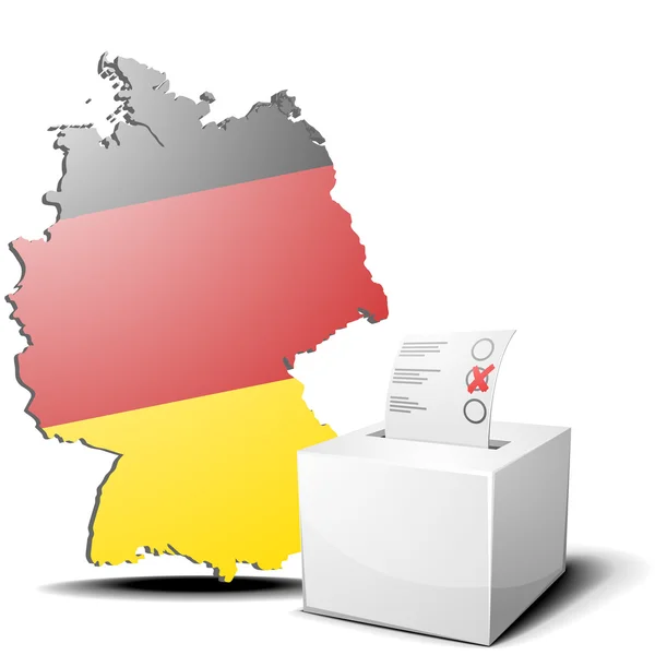ドイツを投票します。 — ストックベクタ