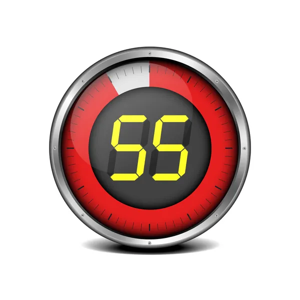 Timer digitale 55 — Stockvector
