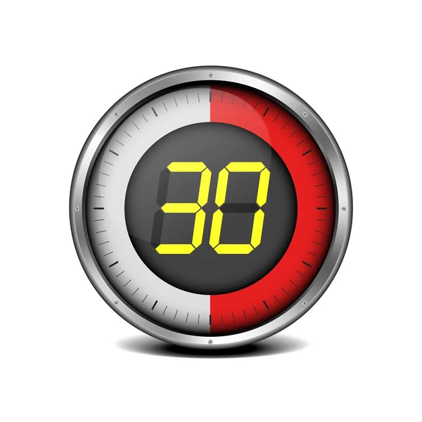 Timer digitale 30 — Stockvector