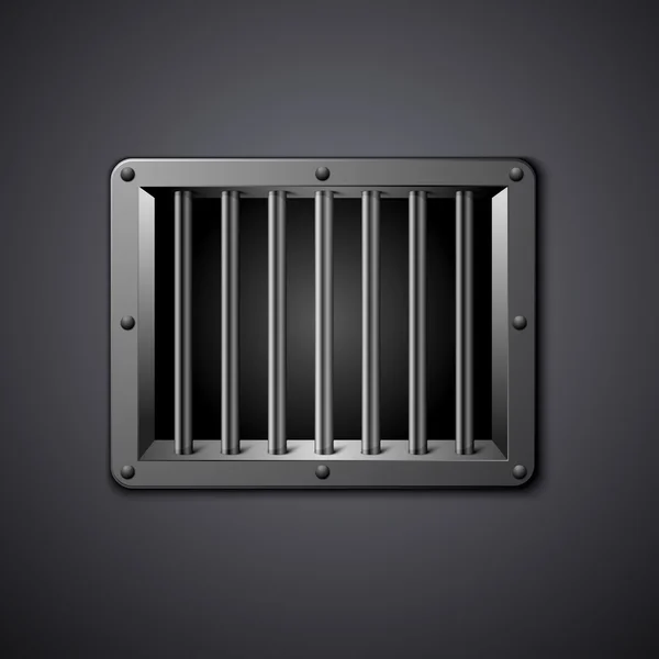 Prison window — Stock Vector