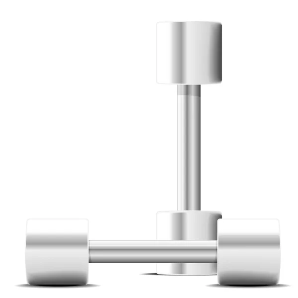 Steel dumbbells — Stock Illustration Steel dumbbells Stock Illustration