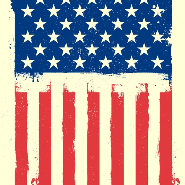 Stars und Stripes Grunge Hintergrund — Stockvektor