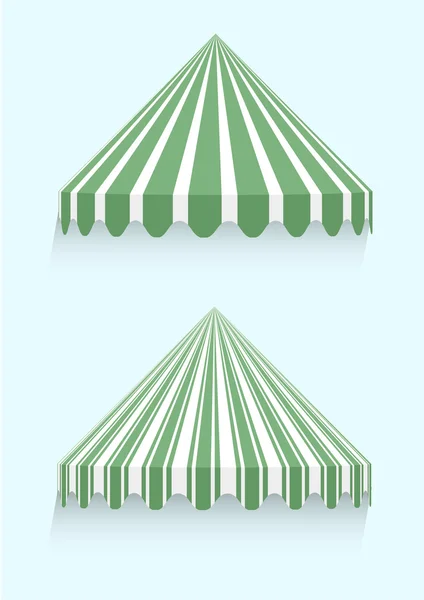 Conical awnings — Stock Vector