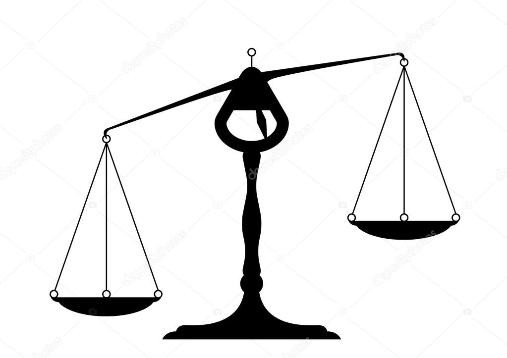 Detailed illustration of an unbalanced balance.