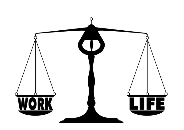 Work-Life-Balance — Stockvektor