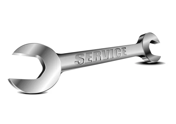 Servicio de llave de acero — Vector de stock