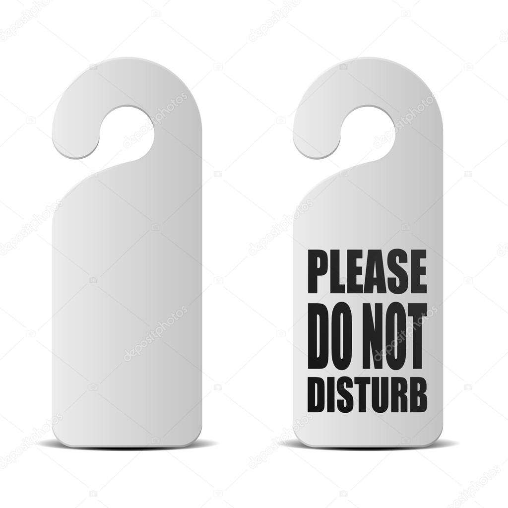 Do not disturb door sign Stock Vector Image by ©unkreatives 33646239