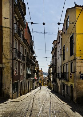 Streets of Lisbon clipart