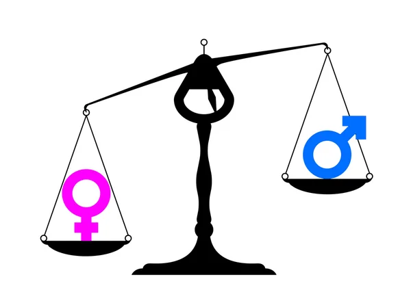 Gender equality symbols — Stock Vector