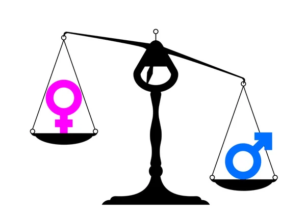 Gender equality symbols — Stock Vector