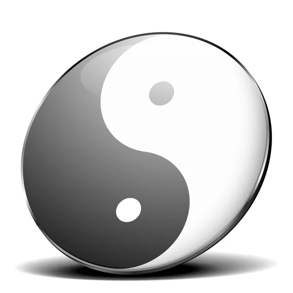 Yin yang pictogram — Stockvector