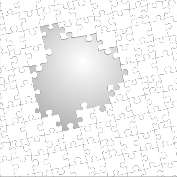 Jigsaw puzzle template — Stock Vector