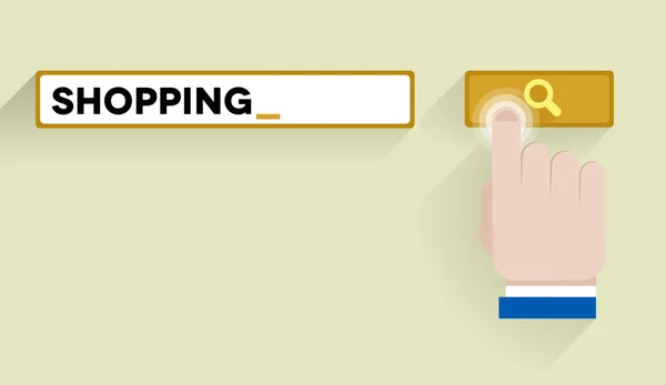 Buscar compras — Vector de stock