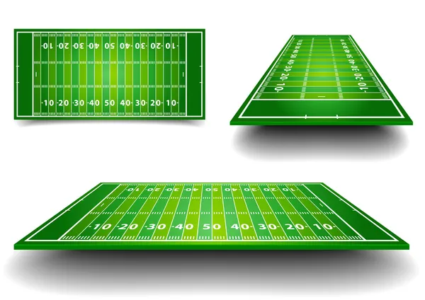 Campo de futebol americano — Vetor de Stock