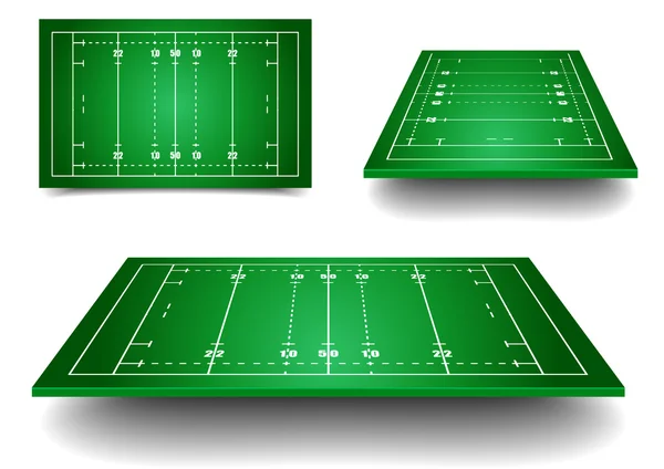 Rugbyfeld — Stockvektor