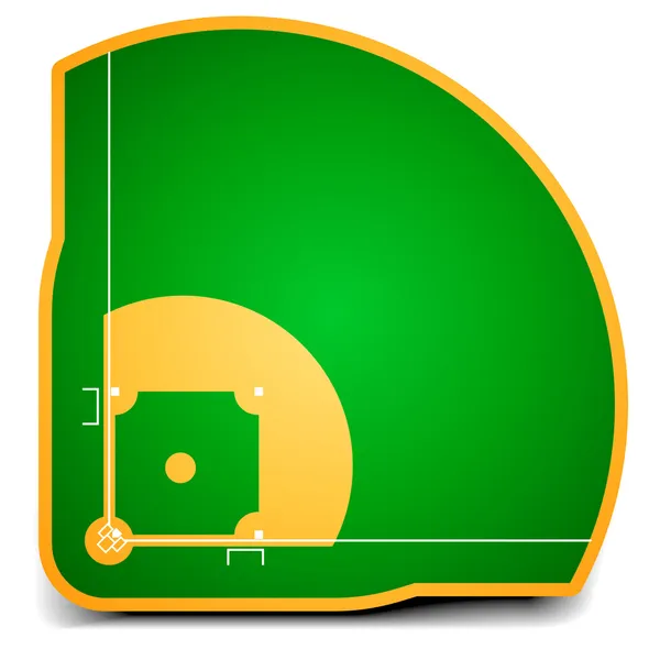 Baseballové hřiště — Stockový vektor
