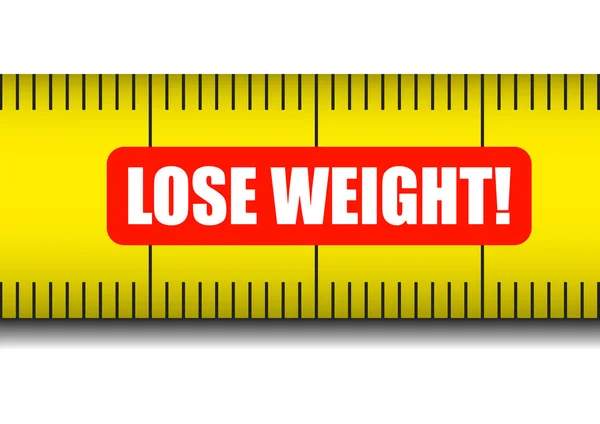 Fita métrica perder peso — Vetor de Stock