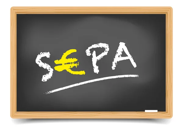 Blackboard SEPA — Stockvector