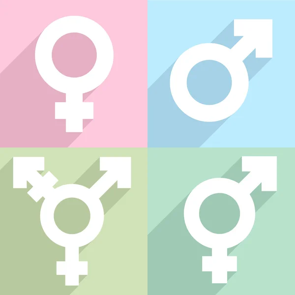Geschlechtersymbole — Stockvektor