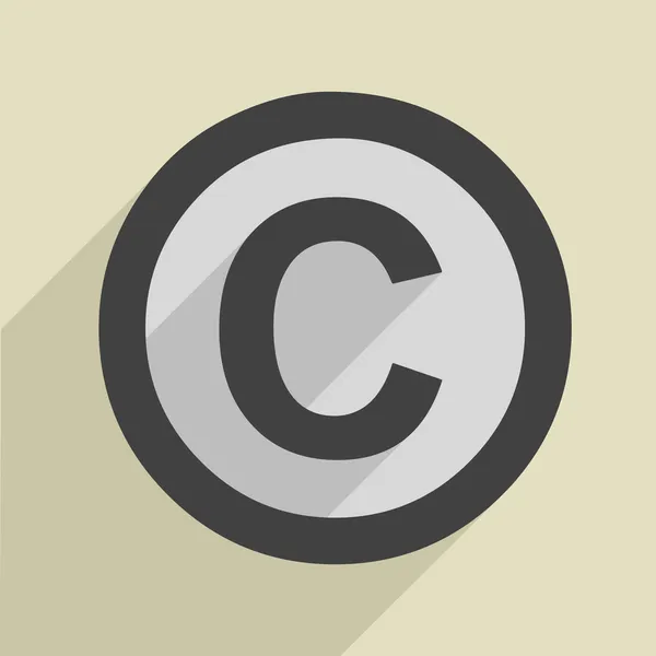 Icono de copyright — Vector de stock