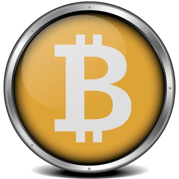 Ikona bitcoin — Wektor stockowy