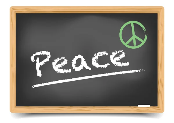 Blackboard Peace — Stock Vector