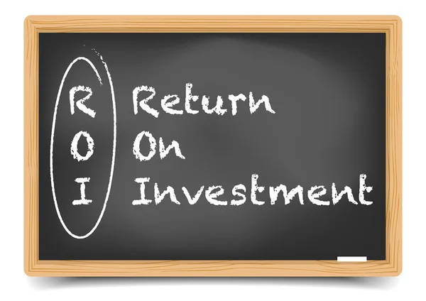 Blackboard roi — Stockvector