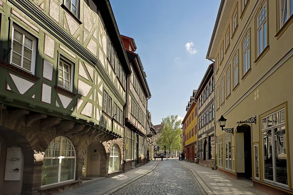 Street with half timbered houses — Stock Photo, Image
