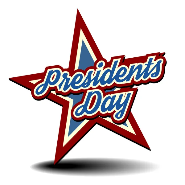 Jour des Présidents Star — Image vectorielle
