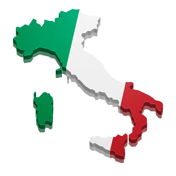 Mapa italia — Vector de stock